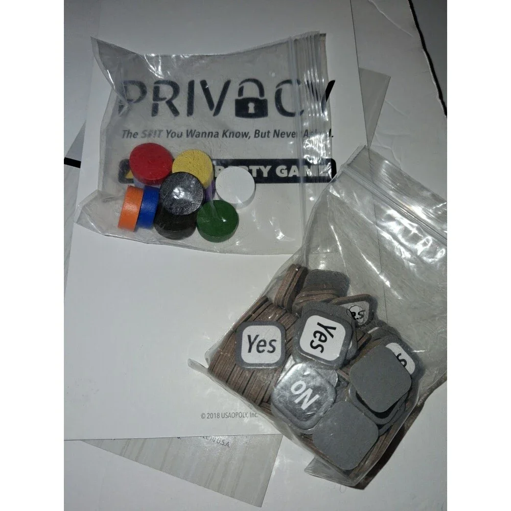 Privacy Adult Party Game Complete USAopoly 2018 Ages 18+ Funny Game Night